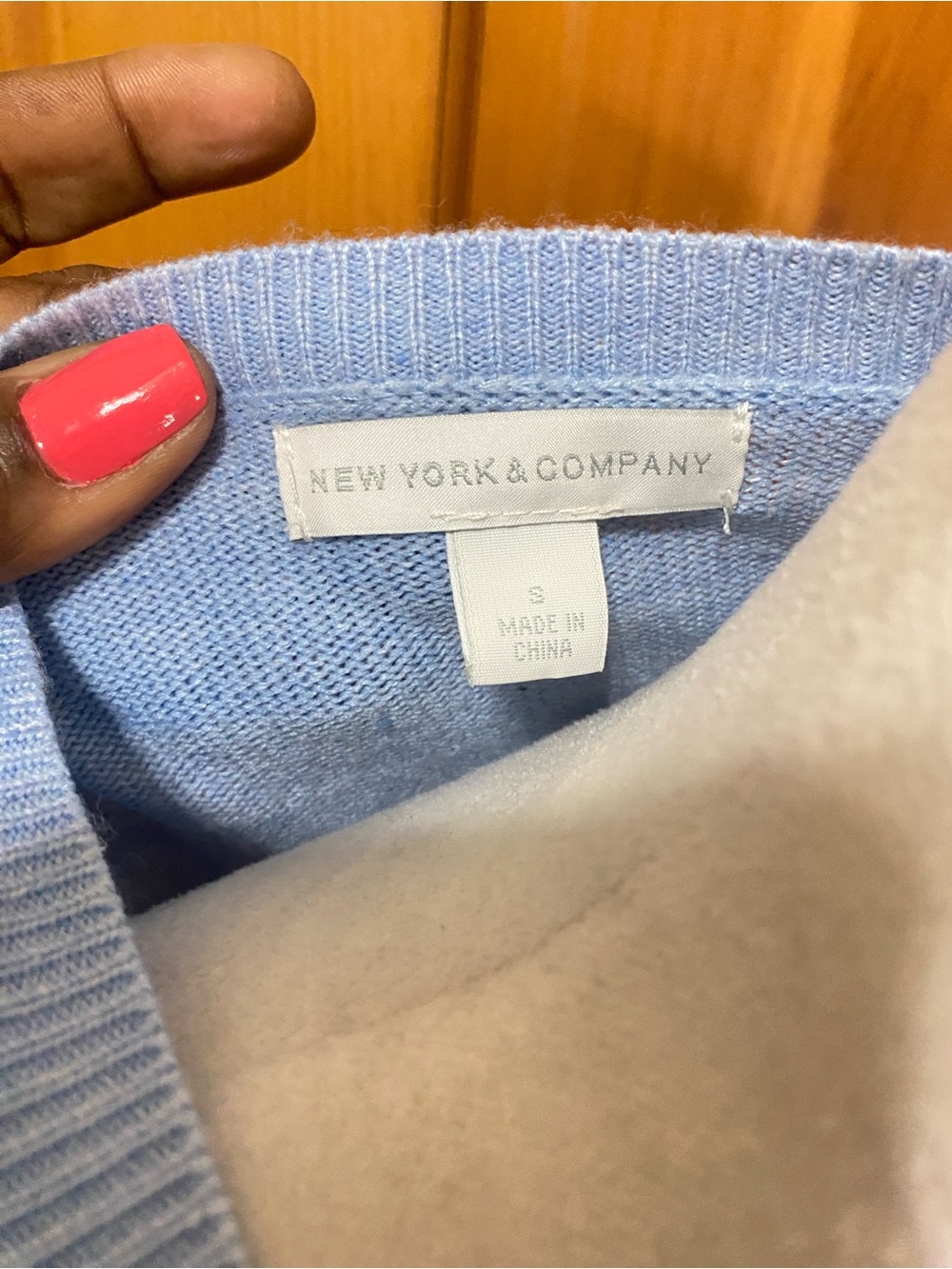 New York & Company Argyle Button-Up Sweater - Picture 6 of 6